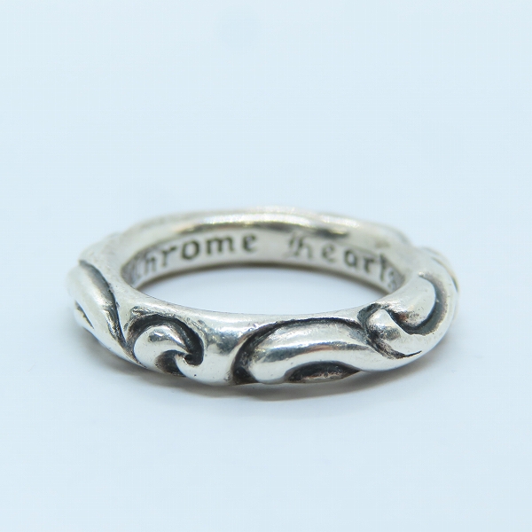 実際に弊社で買取させて頂いたCHROME HEARTS/クロムハーツ スクロールバンドリング 14号の画像 3枚目