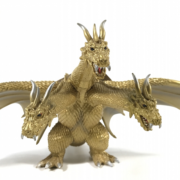 実際に弊社で買取させて頂いたBANDAI/バンダイ ムービーモンスターシリーズ 2002 キングギドラ ソフビ タグ付きの画像 5枚目