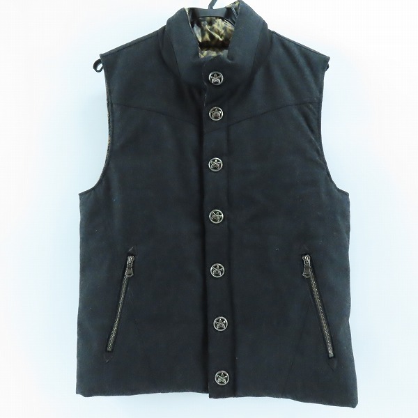 実際に弊社で買取させて頂いたroar/ロアー カシミヤ混 リバージブル ダウンベスト 11FRV-02 2