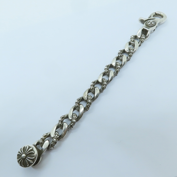 実際に弊社で買取させて頂いた【オールド刻印】CHROME HEARTS/クロムハーツ ファンシーチェーンクリップ ブレスレットの画像 9枚目