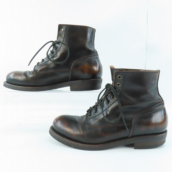 実際に弊社で買取させて頂いたBUTTERO/ブッテロ T-BONE オイルドレザー レースアップブーツ/41の画像 3枚目