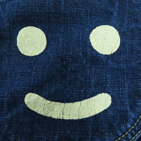 実際に弊社で買取させて頂いたEVISU/エヴィス 新恵美寿神頭 ボタンフライ デニムパンツ LOT 2007 36×35の画像 6枚目