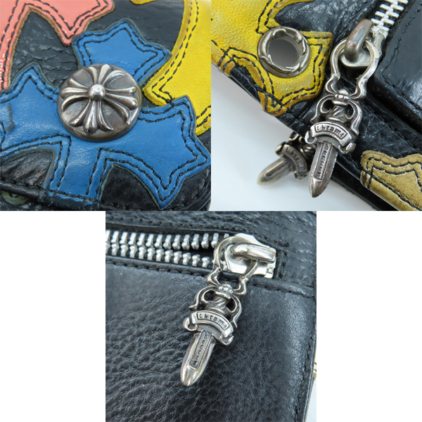 実際に弊社で買取させて頂いたCHROME HEARTS/クロムハーツ WAVE/ウェーブ ウォレット マルチ クロスセメタリーパッチの画像 5枚目