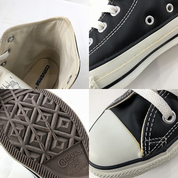 実際に弊社で買取させて頂いたCONVERSE/コンバース LEATHER ALL STAR レザー オールスター 18616/27の画像 6枚目