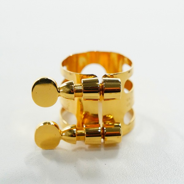 実際に弊社で買取させて頂いたWood Stone/ウッドストーン SS Selmerラバー用 GP ソプラノサックス リガチャーの画像 2枚目