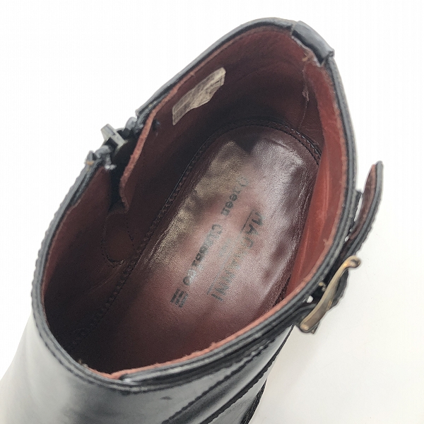 実際に弊社で買取させて頂いたMAGNANNI/マグナーニ クインクラシコ別注 オパンケ製法 サイドジップ レザー シューズ 16655/40の画像 4枚目