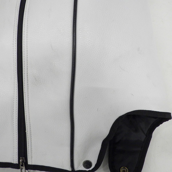 実際に弊社で買取させて頂いたHONMA/ホンマ ゴルフ 4分割キャディバッグ ホワイトｘブラックｘグレーの画像 9枚目