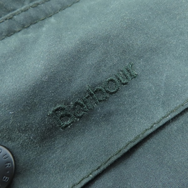 実際に弊社で買取させて頂いたBARBOUR/バブアー BEDALE JACKET/ビデイルジャケット 襟コーデュロイ オイルドジャケット  MWX0018SG9138 232MWX0018 38の画像 9枚目