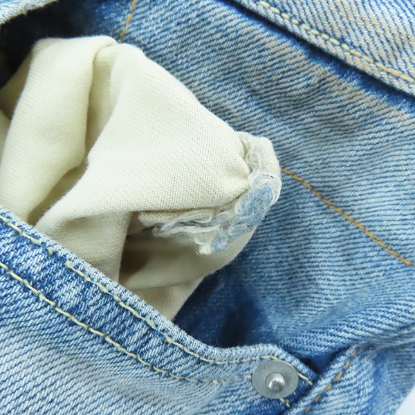 実際に弊社で買取させて頂いたvisvim/ビズビム SOCIAL SCULPTURE 05 damaged-6.5 リペア加工デニムパンツ VS0001809/W32L30の画像 9枚目