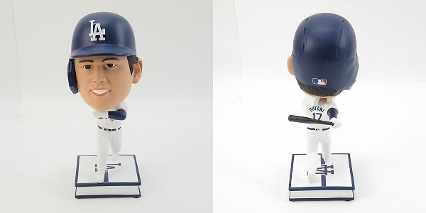 実際に弊社で買取させて頂いたFOCO BIG HEADS MLB PLAYERS ロサンゼルス ドジャース ＃17 大谷 翔平 ボブルヘッド フィギュアの画像 1枚目