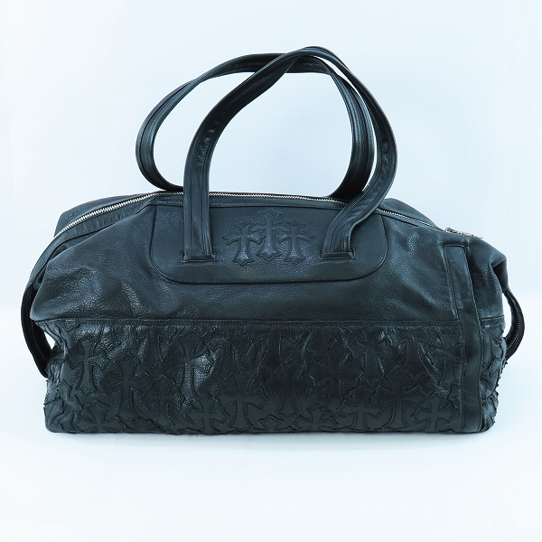 実際に弊社で買取させて頂いたCHROME HEARTS/クロムハーツ DUFFEL WEEKENDER BAG セメタリークロスパッチ ボストンバッグ 
