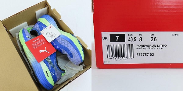 実際に弊社で買取させて頂いたPUMA/プーマ Forever Run Nitro/フォーエバーラン ニトロ ランニングシューズ 377757-02/26.0の画像 9枚目