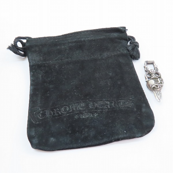 実際に弊社で買取させて頂いたCHROME HEARTS/クロムハーツ ダガーハート ペンダント チャーム/ネックレス トップの画像 7枚目