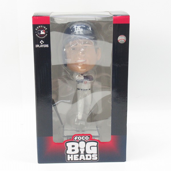 実際に弊社で買取させて頂いたFOCO BIG HEADS MLB PLAYERS ロサンゼルス ドジャース ＃17 大谷 翔平 ボブルヘッド フィギュア
