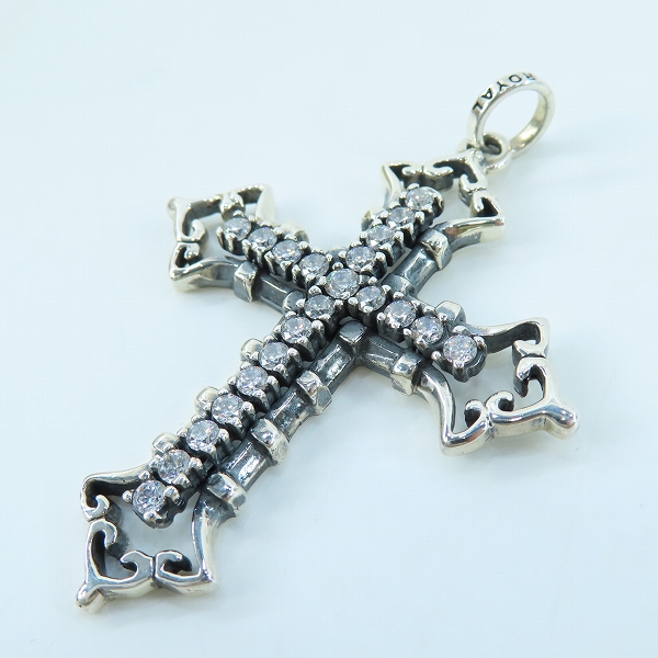 実際に弊社で買取させて頂いたROYAL ORDER/ロイヤルオーダー LARGE CONSORT CROSS WITH CZ/ラージコンソートクロス ジルコニア ペンダントトップ