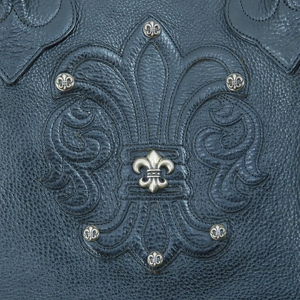 実際に弊社で買取させて頂いたCHROME HEARTS/クロムハーツ TOTE W SNP BS FLUER/BSフレアレザーパッチトートバッグの画像 7枚目