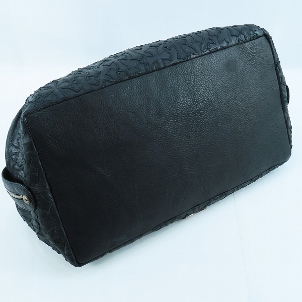 実際に弊社で買取させて頂いたCHROME HEARTS/クロムハーツ DUFFEL WEEKENDER BAG セメタリークロスパッチ ボストンバッグ の画像 2枚目