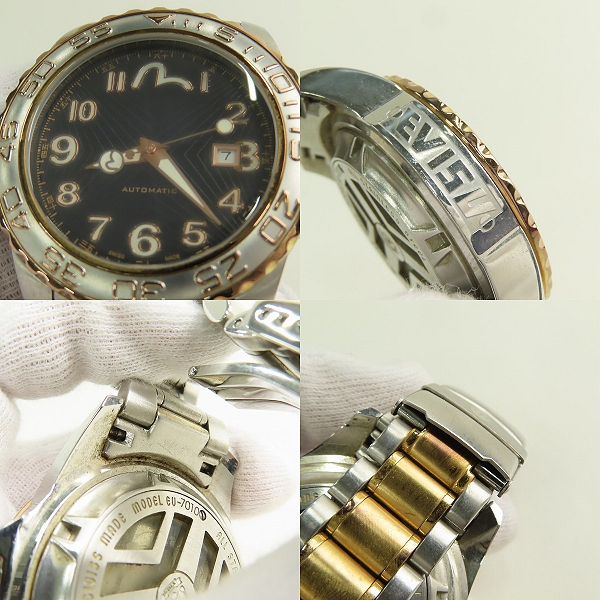 実際に弊社で買取させて頂いたEVISU/エヴィス YAMATE AUTOMATIC 腕時計 ev-7010の画像 5枚目