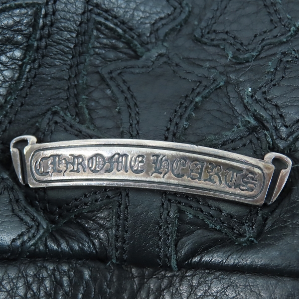 実際に弊社で買取させて頂いたCHROME HEARTS/クロムハーツ DUFFEL WEEKENDER BAG セメタリークロスパッチ ボストンバッグ の画像 6枚目