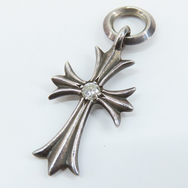 実際に弊社で買取させて頂いたCHROME HEARTS/クロムハーツ タイニーCHクロス チャーム w/1ダイヤ