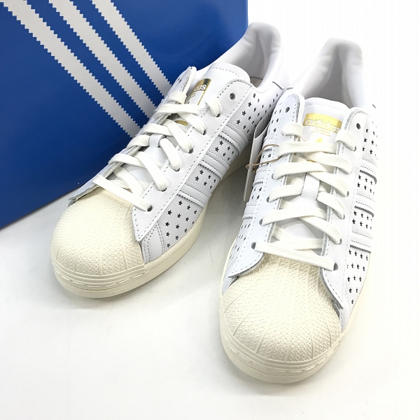 実際に弊社で買取させて頂いた【未使用】adidas×atmos/アディダス×アトモス SUPERSTAR GOLD STAR スーパースター ゴールドスター FZ6538/27.5