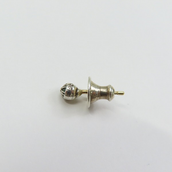 実際に弊社で買取させて頂いたCHROME HEARTS/クロムハーツ STUD CRS BALL MINI/スタッド クロスボールミニ ピアスの画像 3枚目