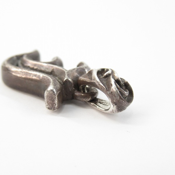 実際に弊社で買取させて頂いたCHROME HEARTS/クロムハーツ ALPHABET T/アルファベット J イニシャル トップ/ペンダントの画像 4枚目