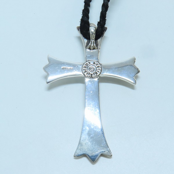実際に弊社で買取させて頂いた【ギャラ付き】CHROME HEARTS/クロムハーツ CH CROSS LRG/ラージCHクロス ペンダント w/ボロチップ の画像 2枚目