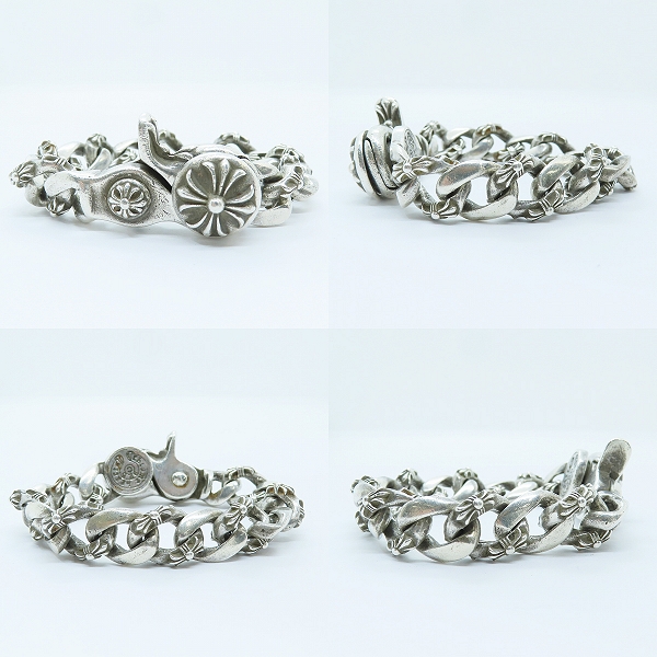 実際に弊社で買取させて頂いた【オールド刻印】CHROME HEARTS/クロムハーツ ファンシーチェーンクリップ ブレスレットの画像 1枚目