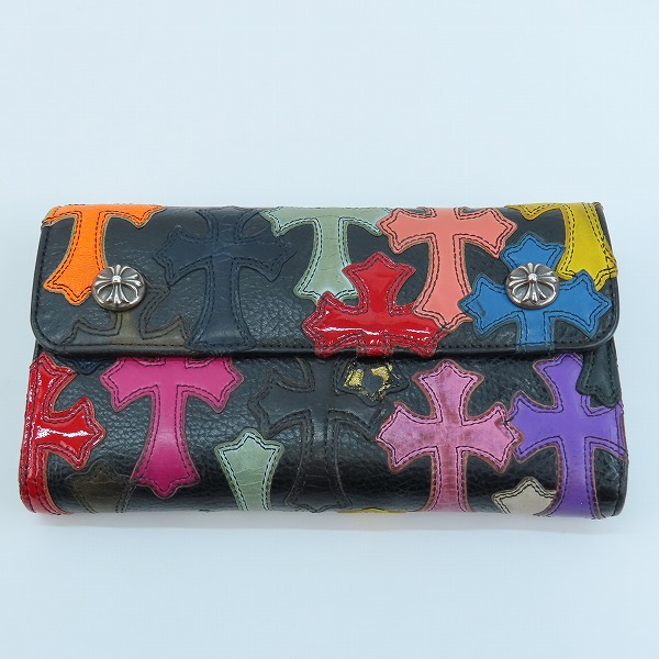 実際に弊社で買取させて頂いたCHROME HEARTS/クロムハーツ WAVE/ウェーブ ウォレット マルチ クロスセメタリーパッチ