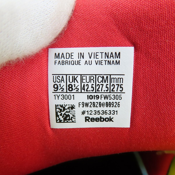 実際に弊社で買取させて頂いた【未使用】adidas×Reebok/アディダス×リーボック INSTAPUMP FURY BOOST/インスタポンプフューリー FW5305/27.5の画像 5枚目