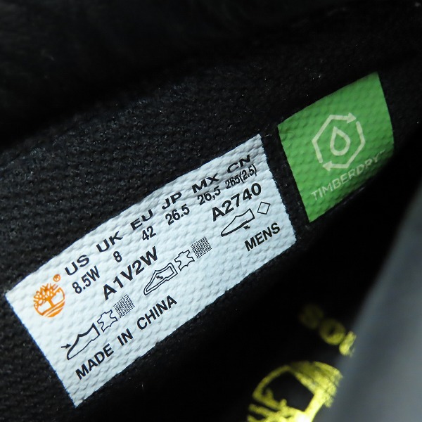 実際に弊社で買取させて頂いたTimberland×atmos/ティンバーランド×アトモス 2018AW 6インチブーツ TB0A1V2W 26.5の画像 5枚目