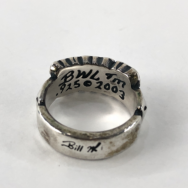 実際に弊社で買取させて頂いたBill Wall Leather/BWL/ビルウォールレザー ロゴデザインリング/14号の画像 6枚目