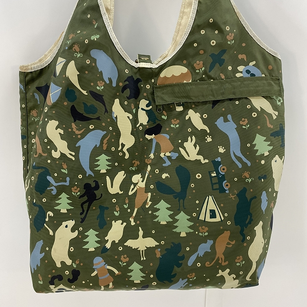 実際に弊社で買取させて頂いたHUNTING WORLD/ハンティングワールド ロゴ/総柄 リバーシブル トートバッグの画像 2枚目