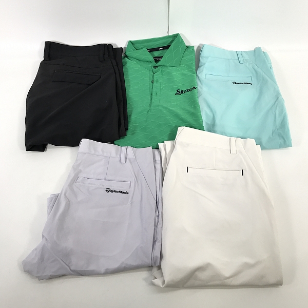実際に弊社で買取させて頂いた【おまとめ】テーラーメイド/アディダス/スリクソン シャツ/パンツ ゴルフウェア