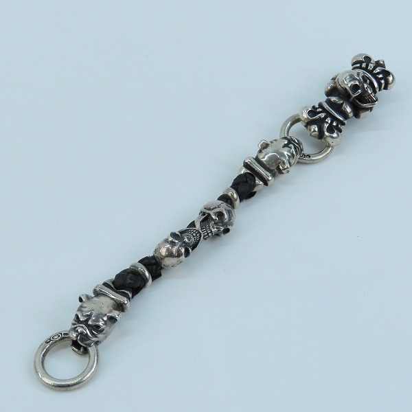 実際に弊社で買取させて頂いたGABORATORY/ガボラトリー/ガボール  スカルオン4ハート ブレスレットの画像 6枚目