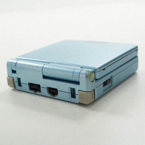 実際に弊社で買取させて頂いた任天堂/Nintendo/ニンテンドー ゲームボーイアドバンスSP 本体 AGS-001 パールブルー 動作未確認の画像 7枚目