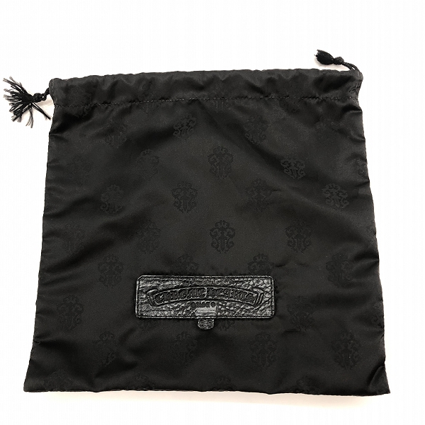 実際に弊社で買取させて頂いたCHROME HEARTS/クロムハーツ SQ PKT 3CEME CRS スクエアポケット 3セメタリークロスパッチ レザーショルダーバッグの画像 8枚目