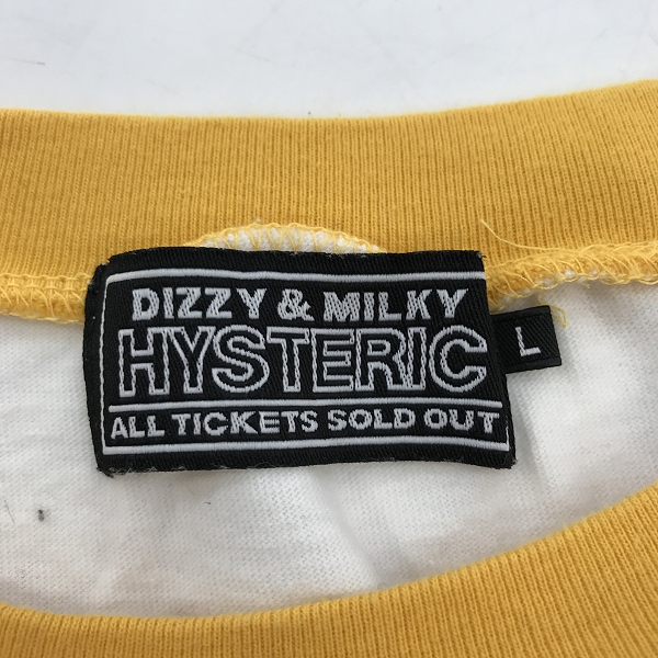 実際に弊社で買取させて頂いたHYSTERIC GLAMOUR/ヒステリックグラマー 22SS レインボー ウーマン ラグラン 七分袖 Tシャツ 02221CL10/Lの画像 2枚目