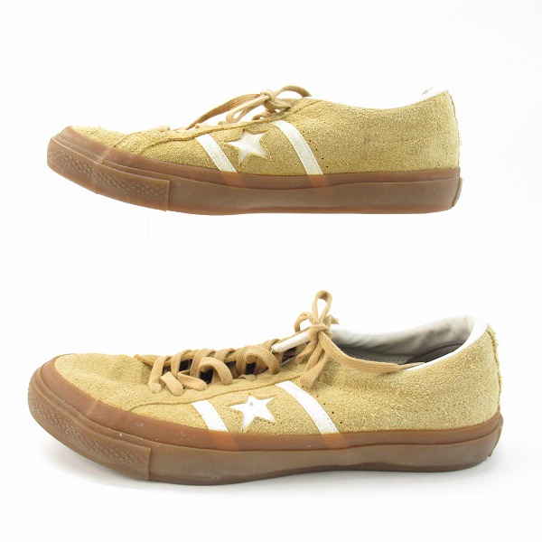 実際に弊社で買取させて頂いたCONVERSE/コンバース STAR&BARS SUEDE GM サンドブラウン スエード スニーカー 1CL257 /29の画像 3枚目