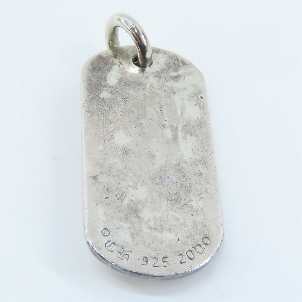 実際に弊社で買取させて頂いたCHROME HEARTS/クロムハーツ レイズドスター ドッグタグ/ペンダント LA/ロサンゼルス限定の画像 2枚目