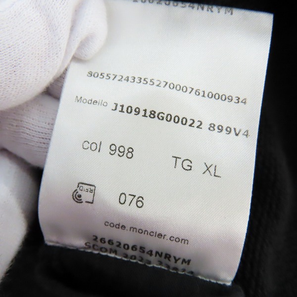 実際に弊社で買取させて頂いた【JPタグ】MONCLER/モンクレール ハーフジップアップ スウェット J10918G00022/XLの画像 7枚目