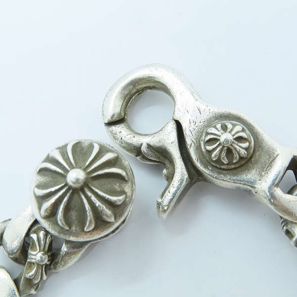 実際に弊社で買取させて頂いた【オールド刻印】CHROME HEARTS/クロムハーツ ファンシーチェーンクリップ ブレスレットの画像 3枚目