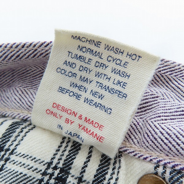 実際に弊社で買取させて頂いたEVISU/エヴィス 新恵美寿神頭 カモメ ボタンフライデニム 35×35の画像 5枚目