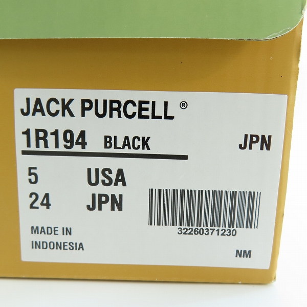 実際に弊社で買取させて頂いたCONVERSE/コンバース JACK PURCELL/ジャックパーセル スニーカー ブラック 1R194/24の画像 8枚目