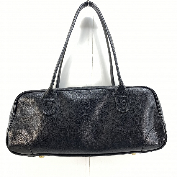 実際に弊社で買取させて頂いたIL BISONTE/イルビゾンテ レザー ハンドバッグ ブラック