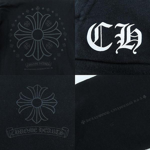 実際に弊社で買取させて頂いた【JPタグ】CHROME HEARTS/クロムハーツ クロスプリント ジップアップパーカー 2212-304-4032/L　の画像 7枚目