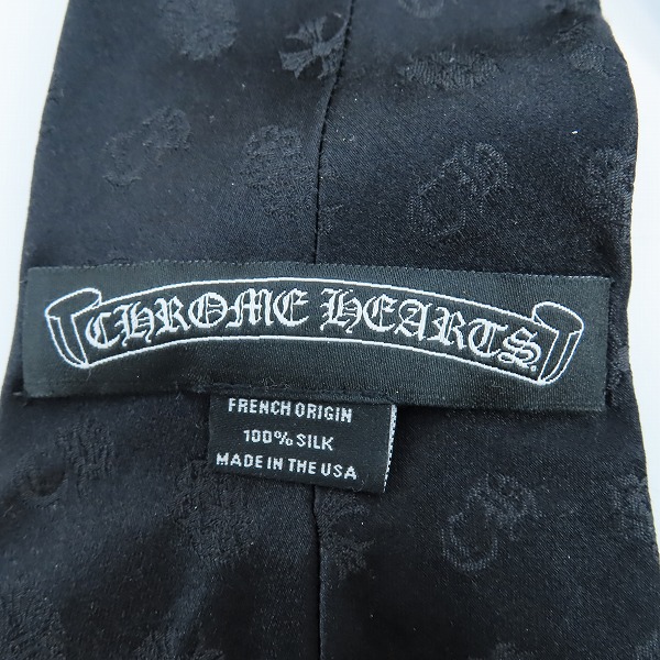 実際に弊社で買取させて頂いたCHROME HEARTS/クロムハーツ BSフレア モノグラム ネクタイの画像 4枚目