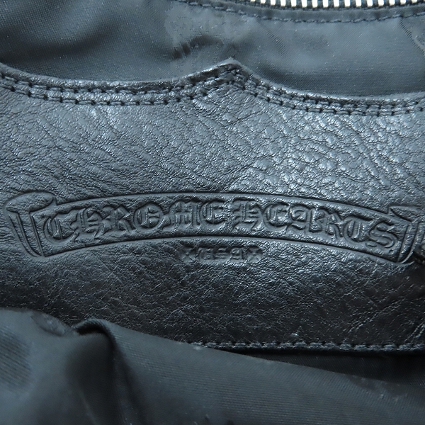 実際に弊社で買取させて頂いたCHROME HEARTS/クロムハーツ FS TOTE LND/CEM クロスパッチ ヌバックレザー FSトートバッグの画像 4枚目