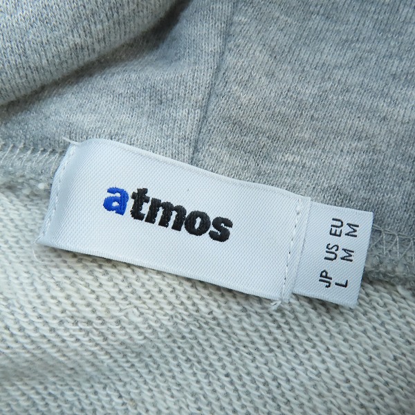 実際に弊社で買取させて頂いたatmos/アトモス LOGO Hooded Sweatshirt/アトモス ロゴ フーデット スウェット パーカー MA23F-SW056 Lの画像 2枚目
